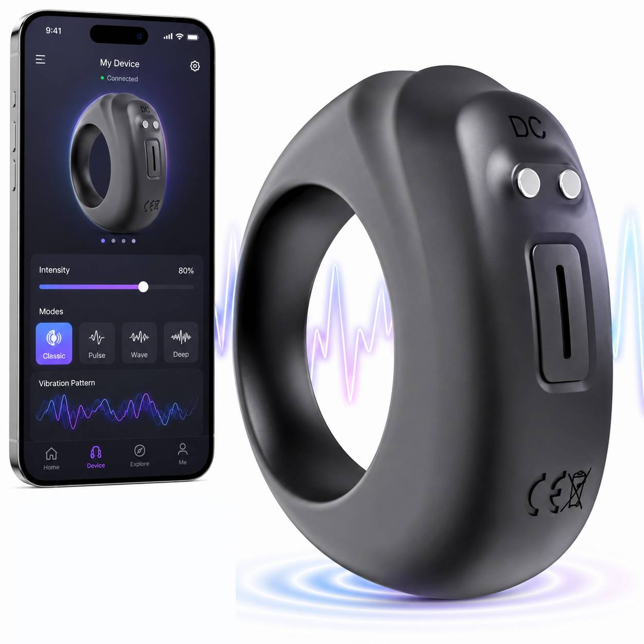 Penisring mit App – Smart Cock Ring mit 10 Vibrationsmodi | FXtoys