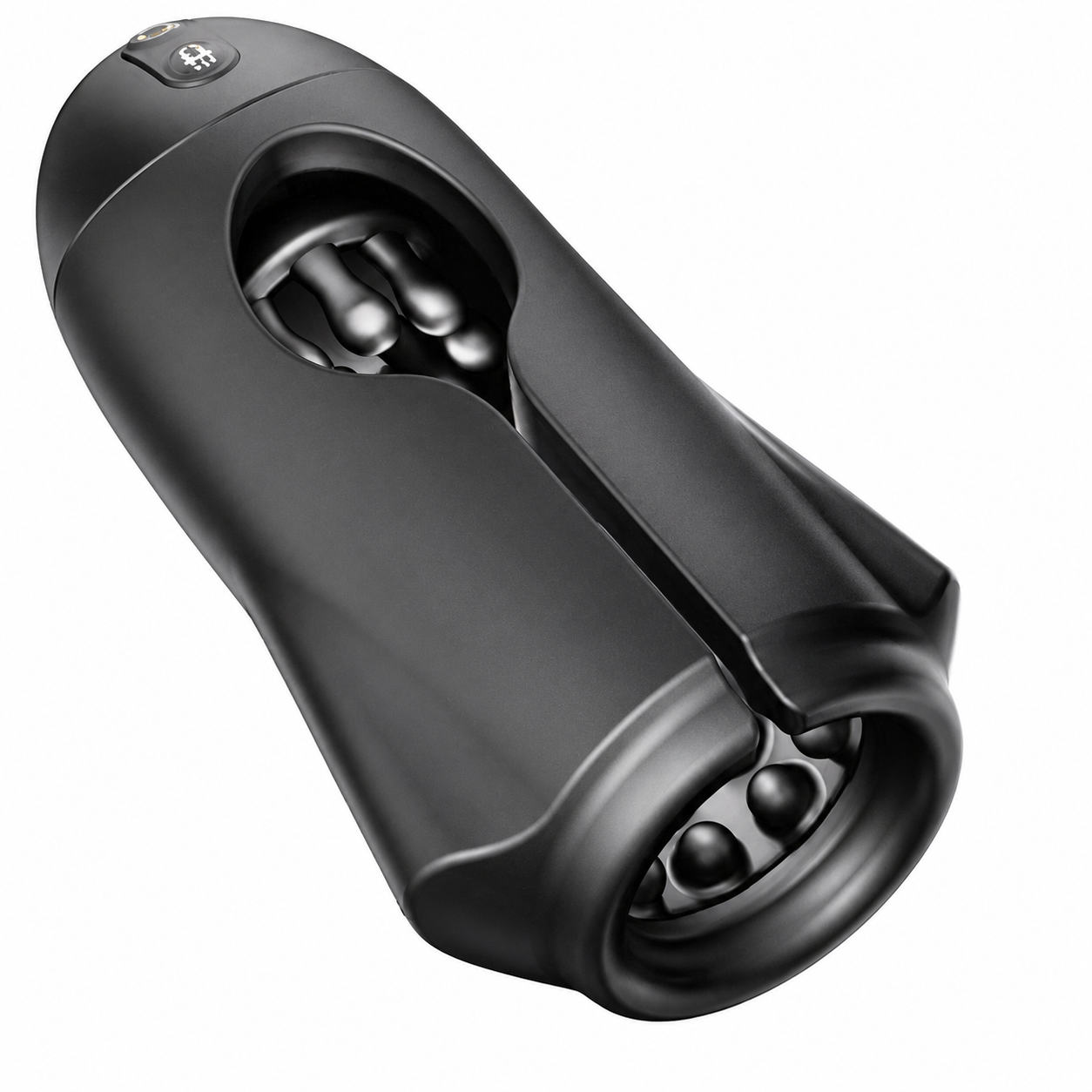 App-gesteuerter Penis Trainer Blowjob Eichelstimulator mit 9 Rotations und Vibrationsmodi