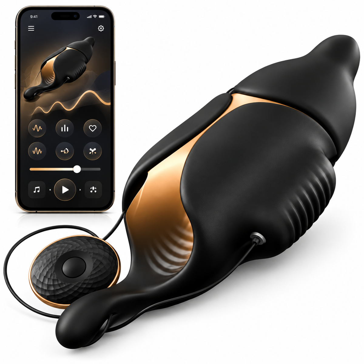 Elektrischer Penis Trainer Eichelvibrator Masturbator mit 10 Vibrationsmodi