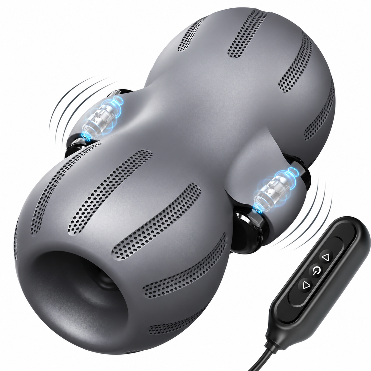 Doppelseitiger Penistrainer Massagegerät mit 3 Vibrationsmodi und 9 Geschwindigkeiten