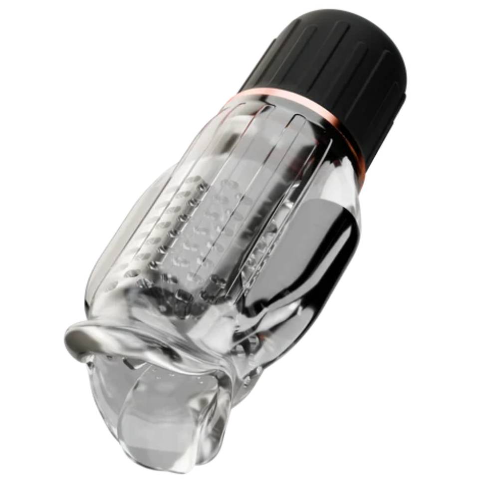 3 IN 1 Penistrainer Vibrator Stroker Masturbator mit 10 Vibrations & Leck & Heizmodi