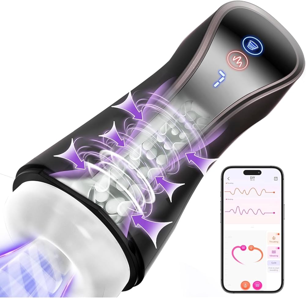 3D Realistische Elektrische Masturbatoren Blowjob mit 5 Saugmodi 10 Vibrationen