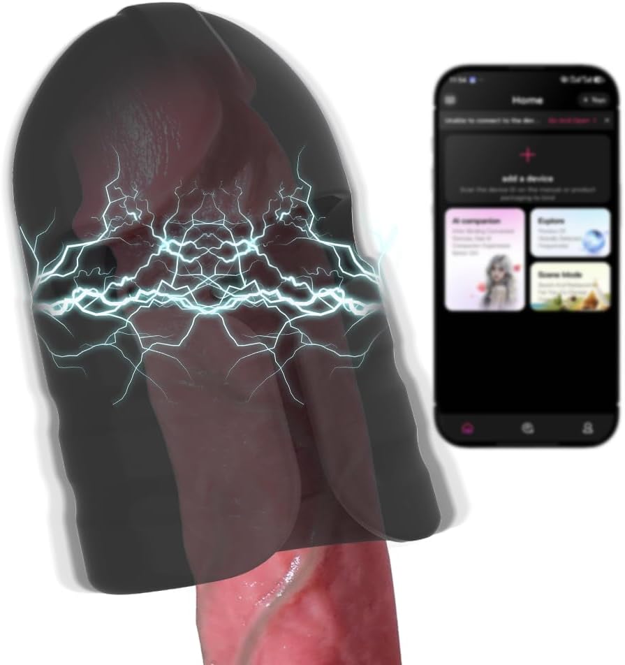 Elektro Schock Eichel Vibrator Penis Trainer Stimulator mit 12 Vibrationsmodi & 7 Stromschlag