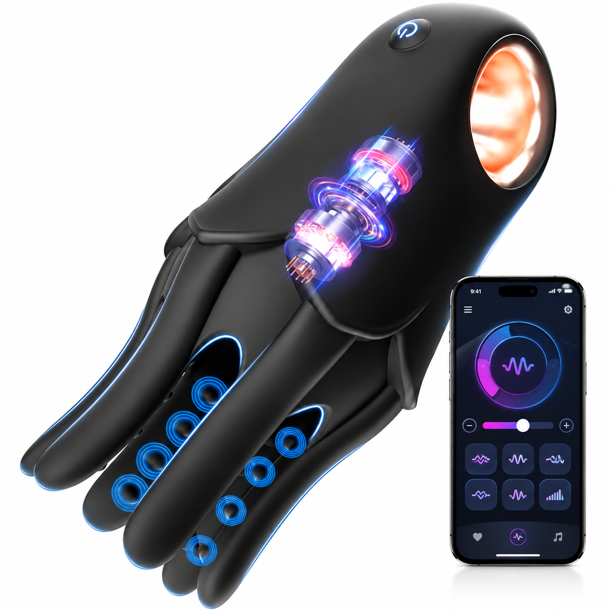Elektrischer Penistrainer Vibrator Massage Masturbator mit 7 Vibrationsmodi