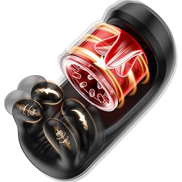 3 IN 1 Penistrainer Eichelvibrator Stroker Blowjob mit 9 Rotations und Vibrationsfunktionen