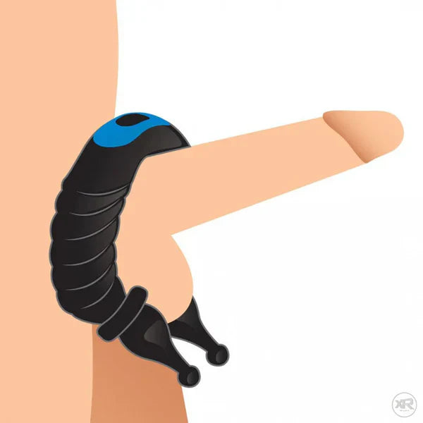 Verstellbarer Cock Ring Penistrainer Vibrator Stimulator mit 10 Vibrationsmodi