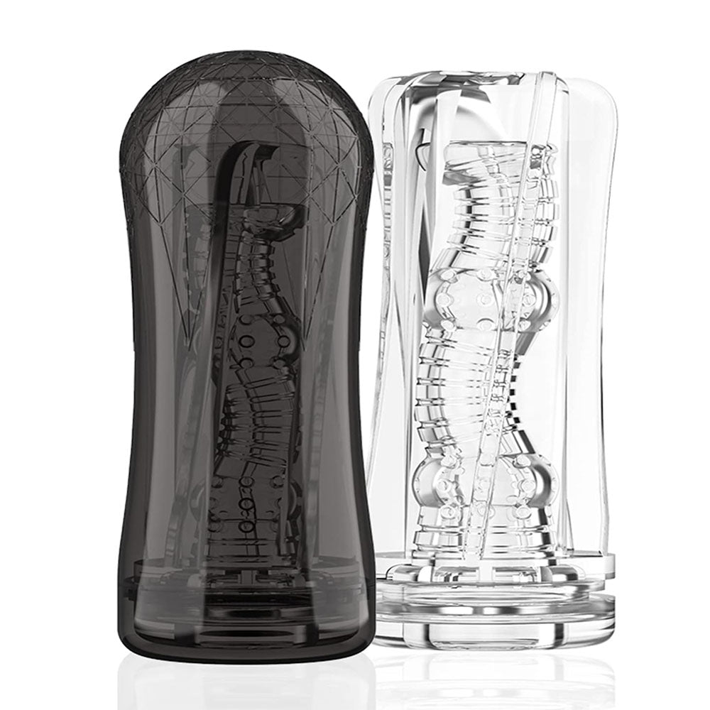 Crystal Masturbators Pocket Pussy Realistisch met 3 wetenschappelijke trainingsmodi