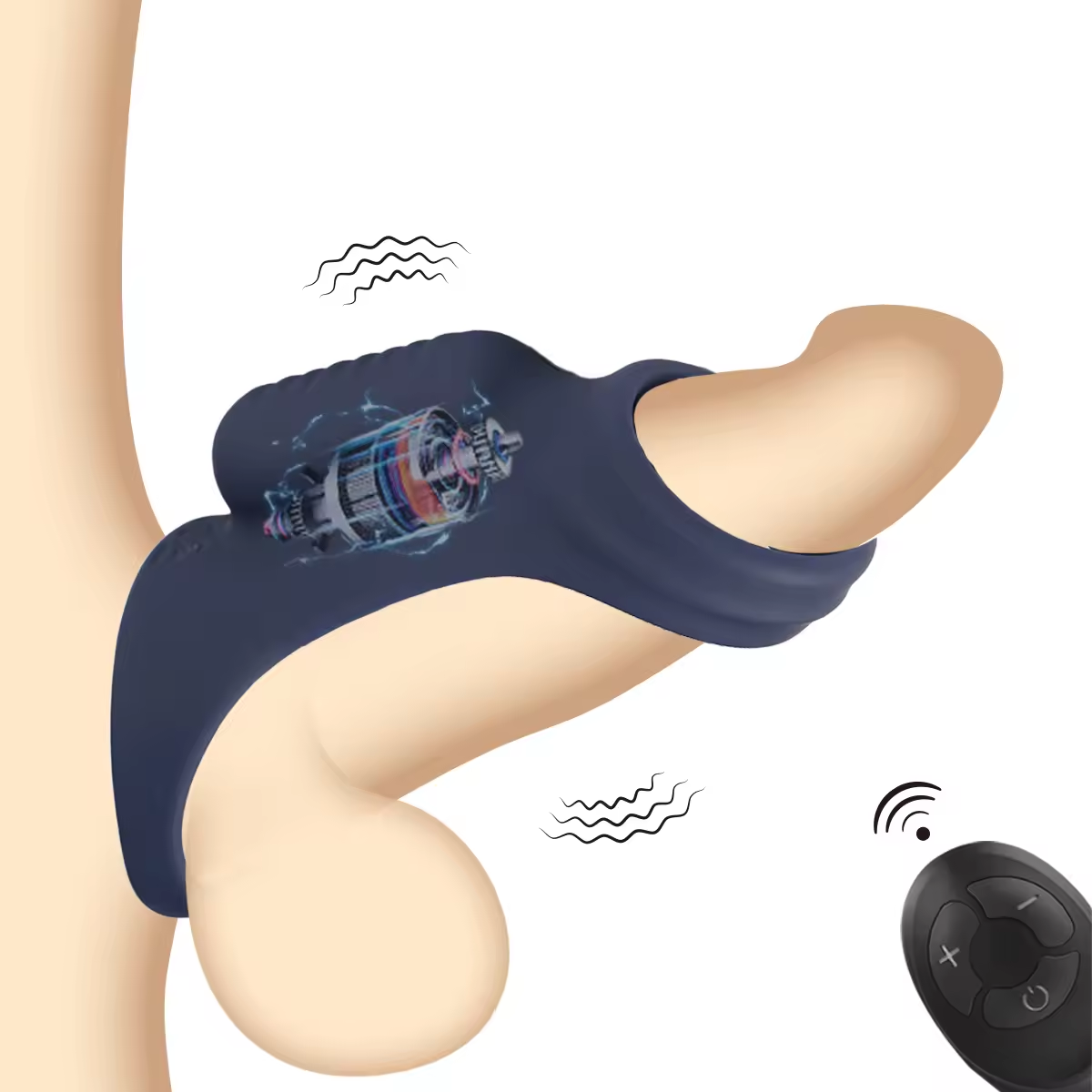 3 IN 1 Penistrainer Vibrator Cockring Stimulator Masturbator mit 10 Vibrationsmodi