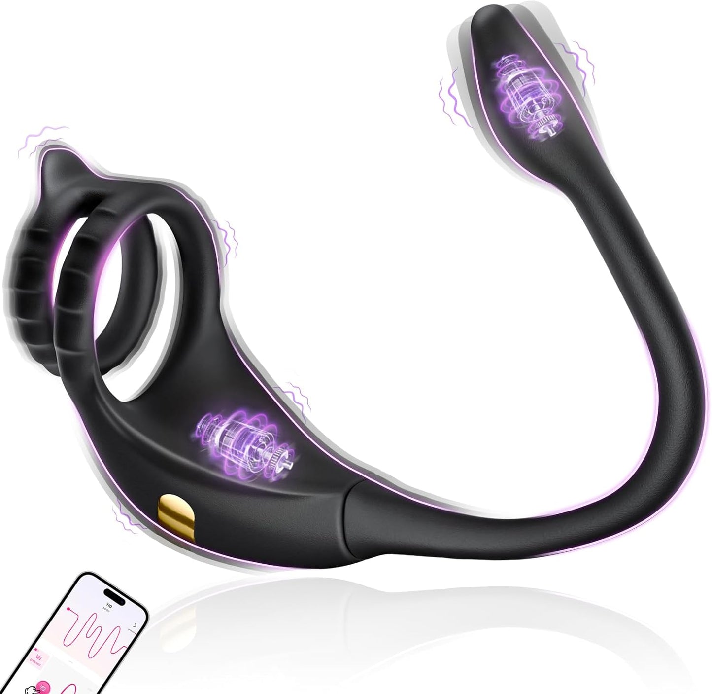 APP Steuerung Penisring Prostate Massager Anal Vibrator mit 10 Vibrationsmodi