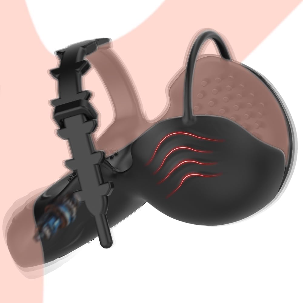 Einstellbarer Penetrations Penisvibrator Massagegerät Stimulator mit 9 Vibrationsmodi