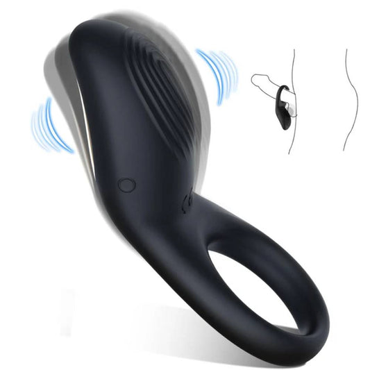 2 IN 1 Penisringe Vibrator Masturbator mit 8 Intensive Vibrationen