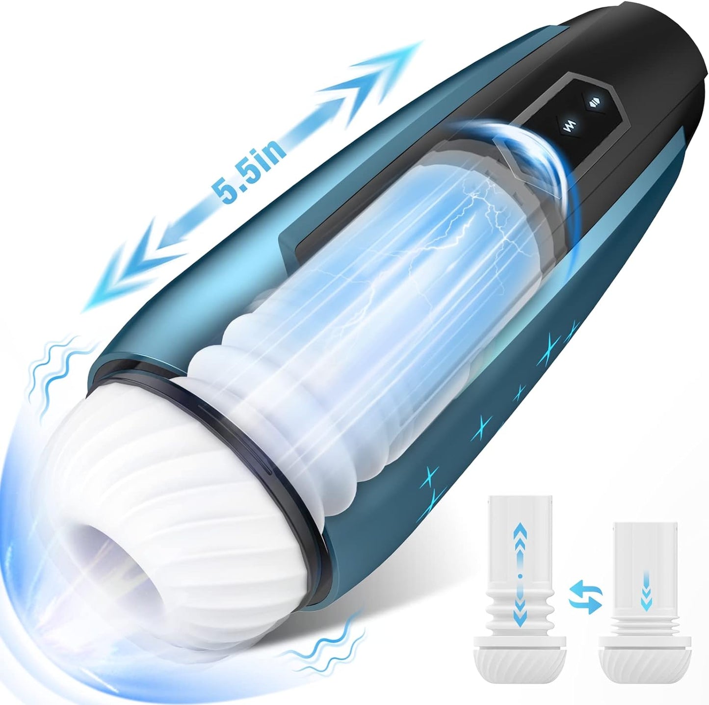 Electric masturbator Cup Galaxy with 5 telescopic modes 5 vibration modes