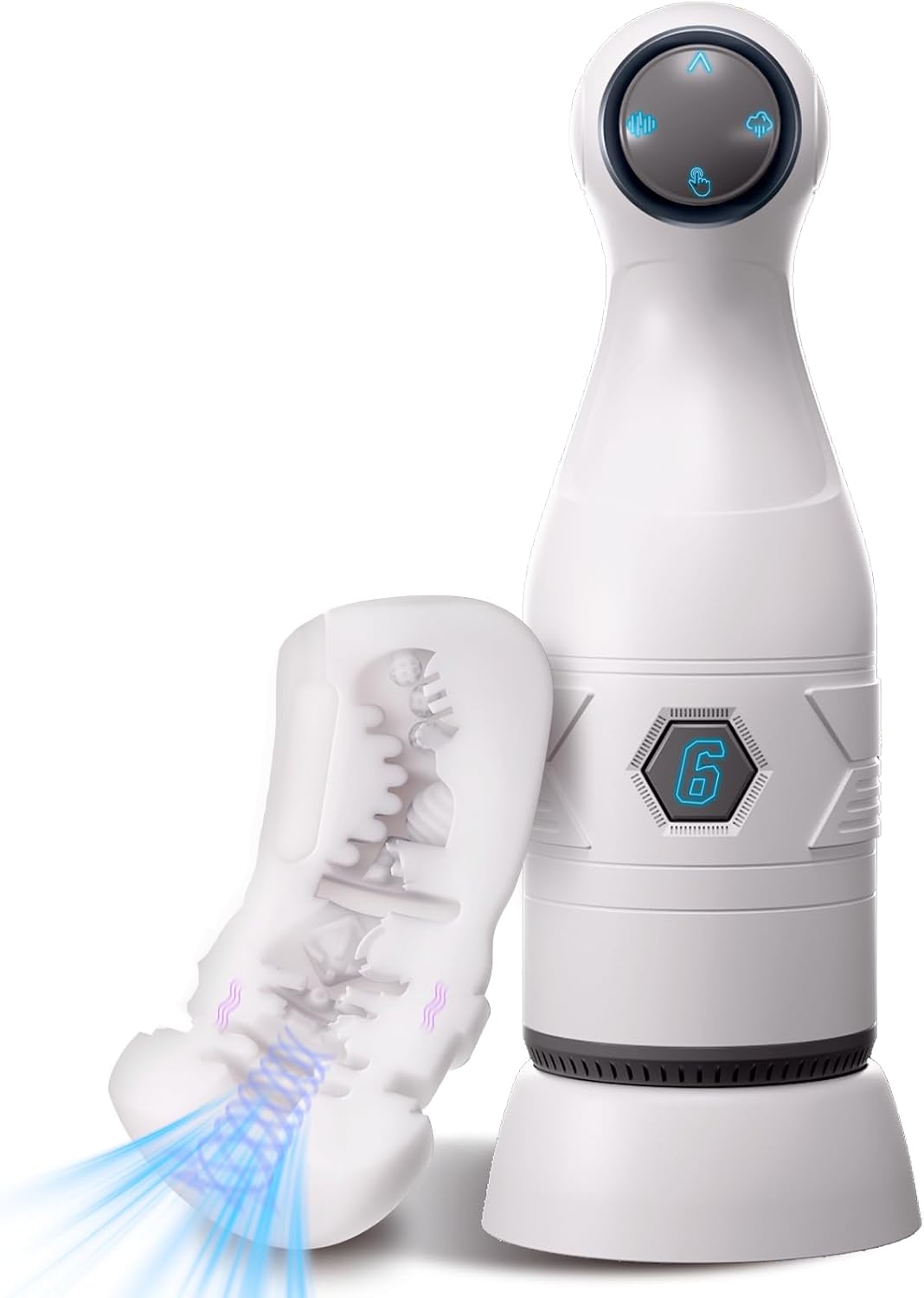 6 IN 1 Verbesserter Automatischer Masturbator Sexmahine mit 6 Vibrations & 4 Saugmodi