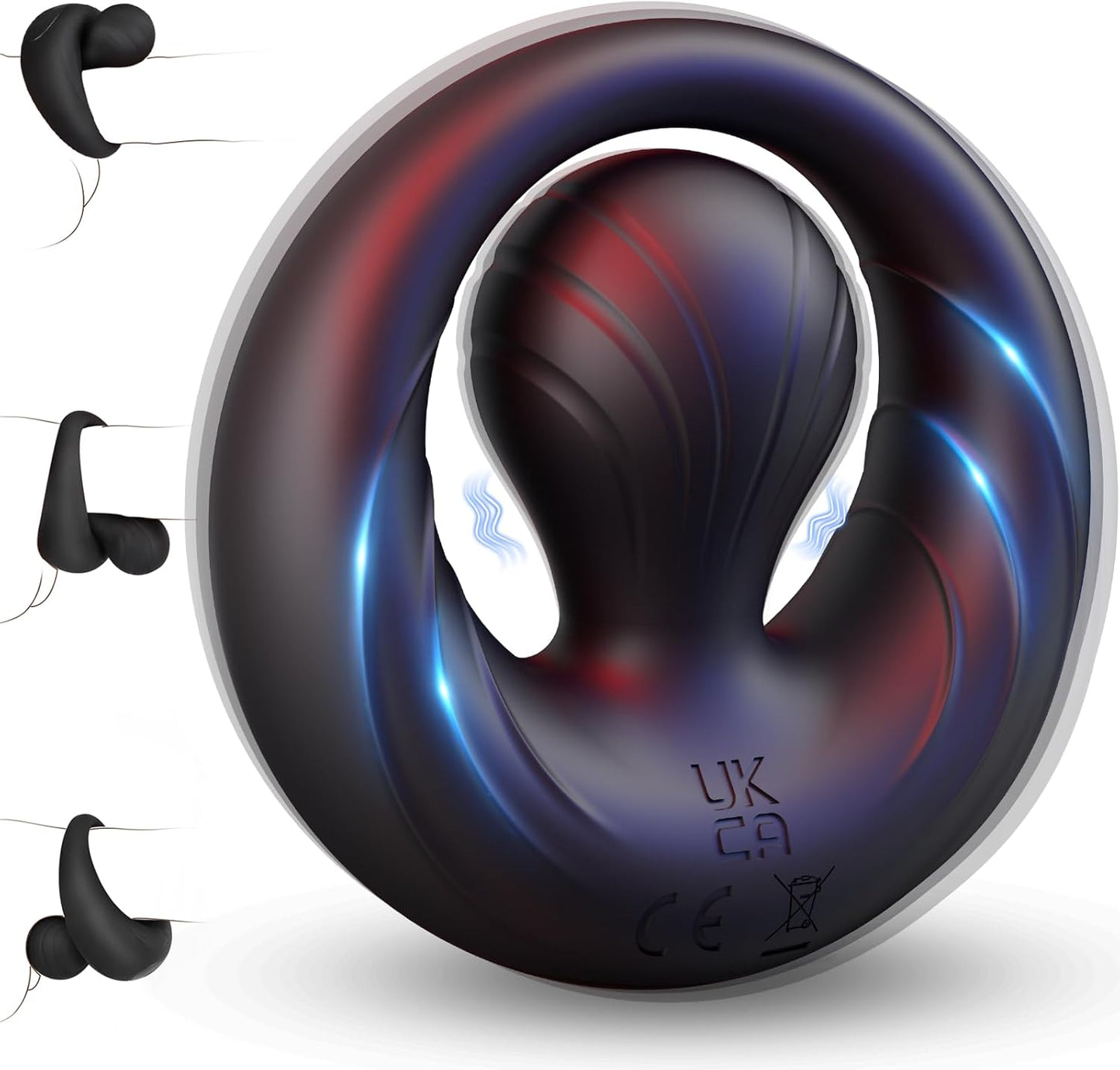 360° Verstellbarer Penisring Vibrator Stimulator Masturbator mit 10 Vibrations