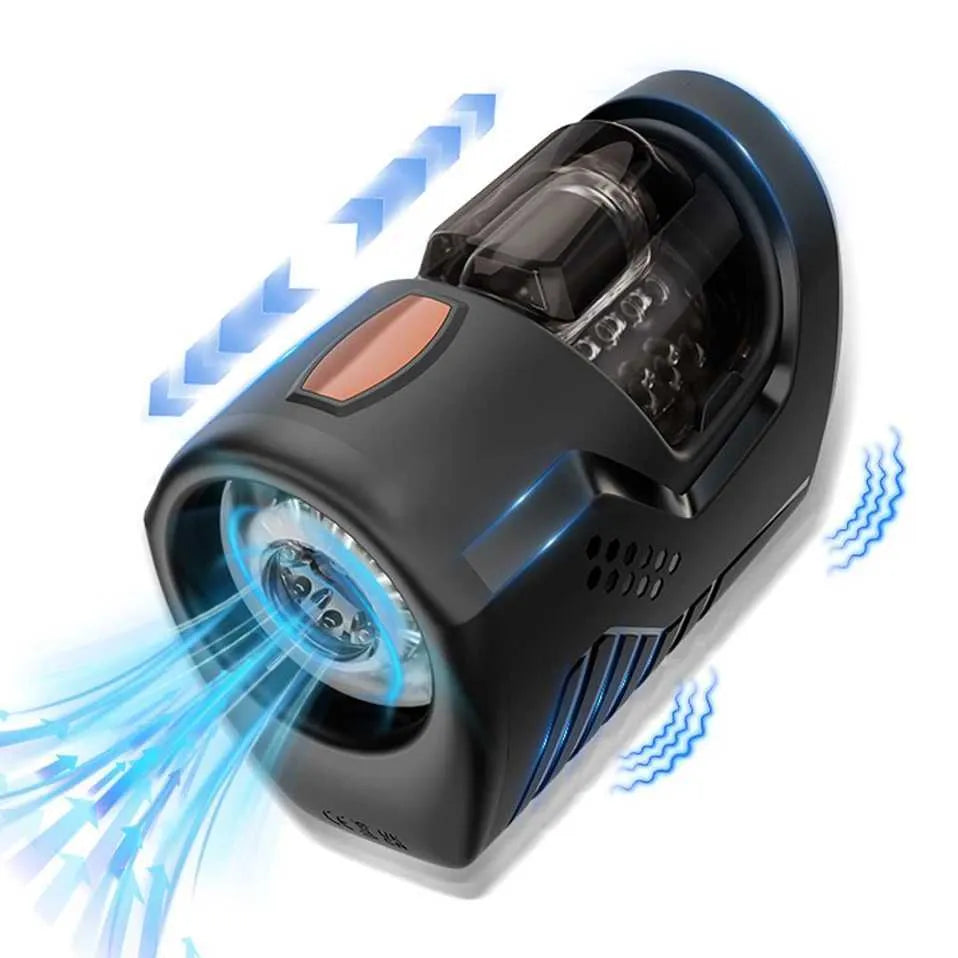 Elektrischer Masturbator Penistrainer Blowjob mit 10 Vibrationsmodi & Teleskopfunktion