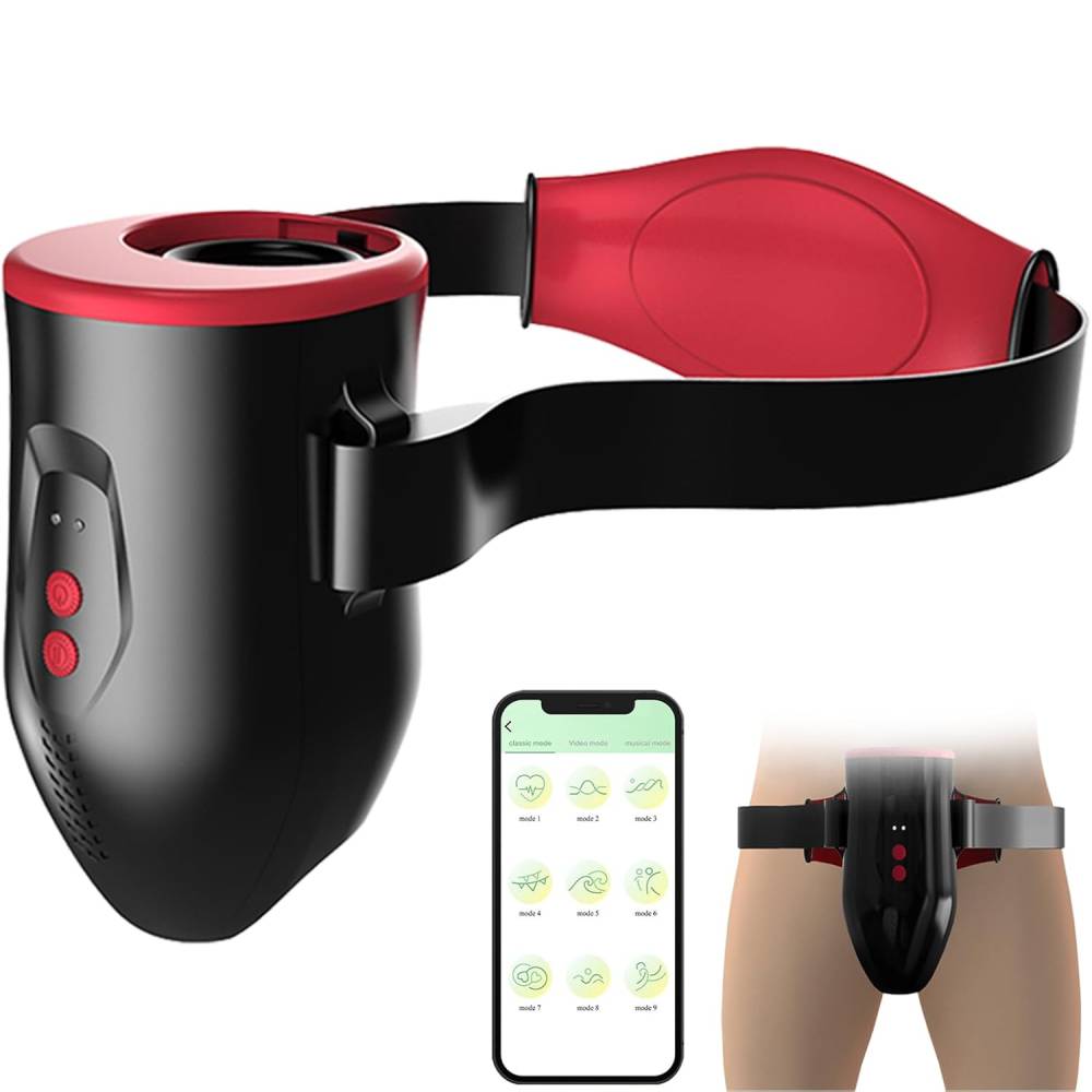 2 IN 1 Automatischer Masturbatoren Penistrainer Blowjob mit 10 Vibrationsmodi & Saugen