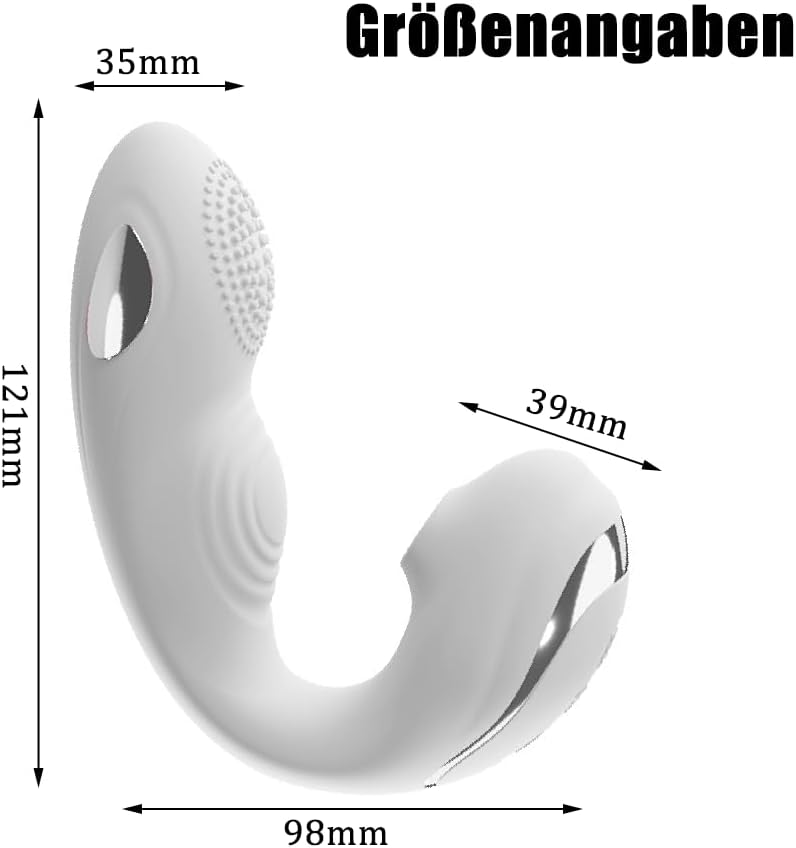 E-stim G-Punkt Vibrator Stimulator mit 10 Vibration 10 Saugen & Elektrostimulation Modi