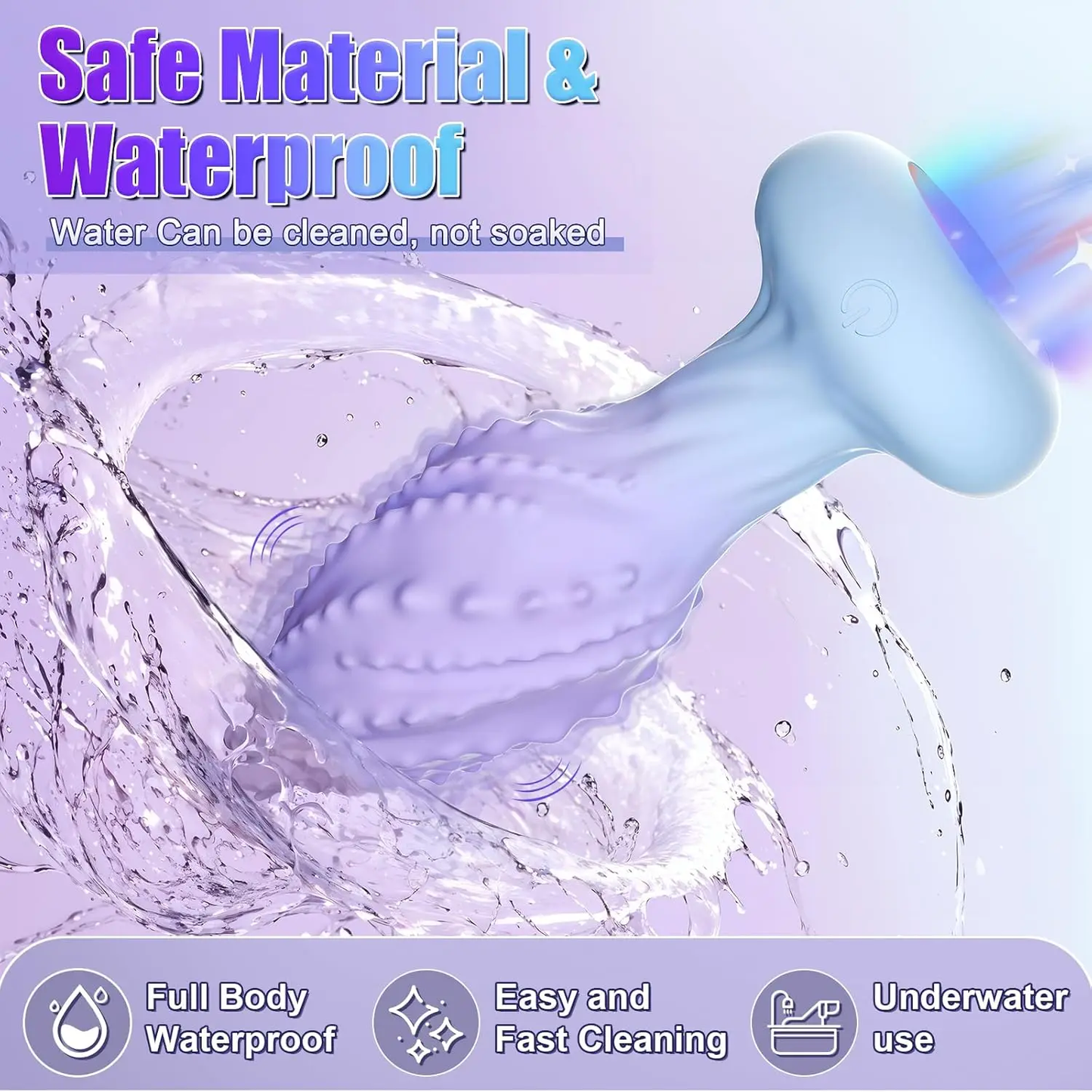 Analvibrator Prostata Massager Buttplug mit 360° Rotation und 10 Vibrationen