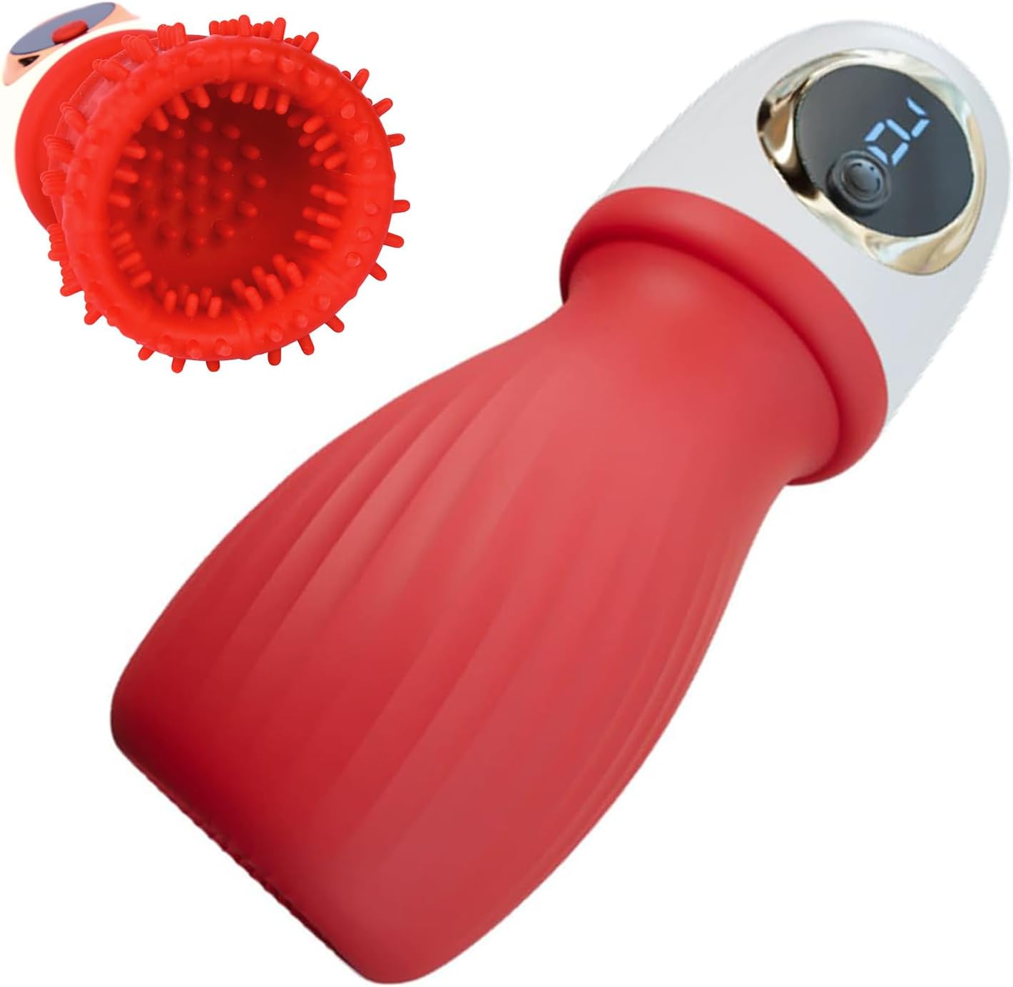 3 IN 1 Penistrainer Vibrator Massagegerät Eichel Stimulator mit 9 Vibrationsmodi
