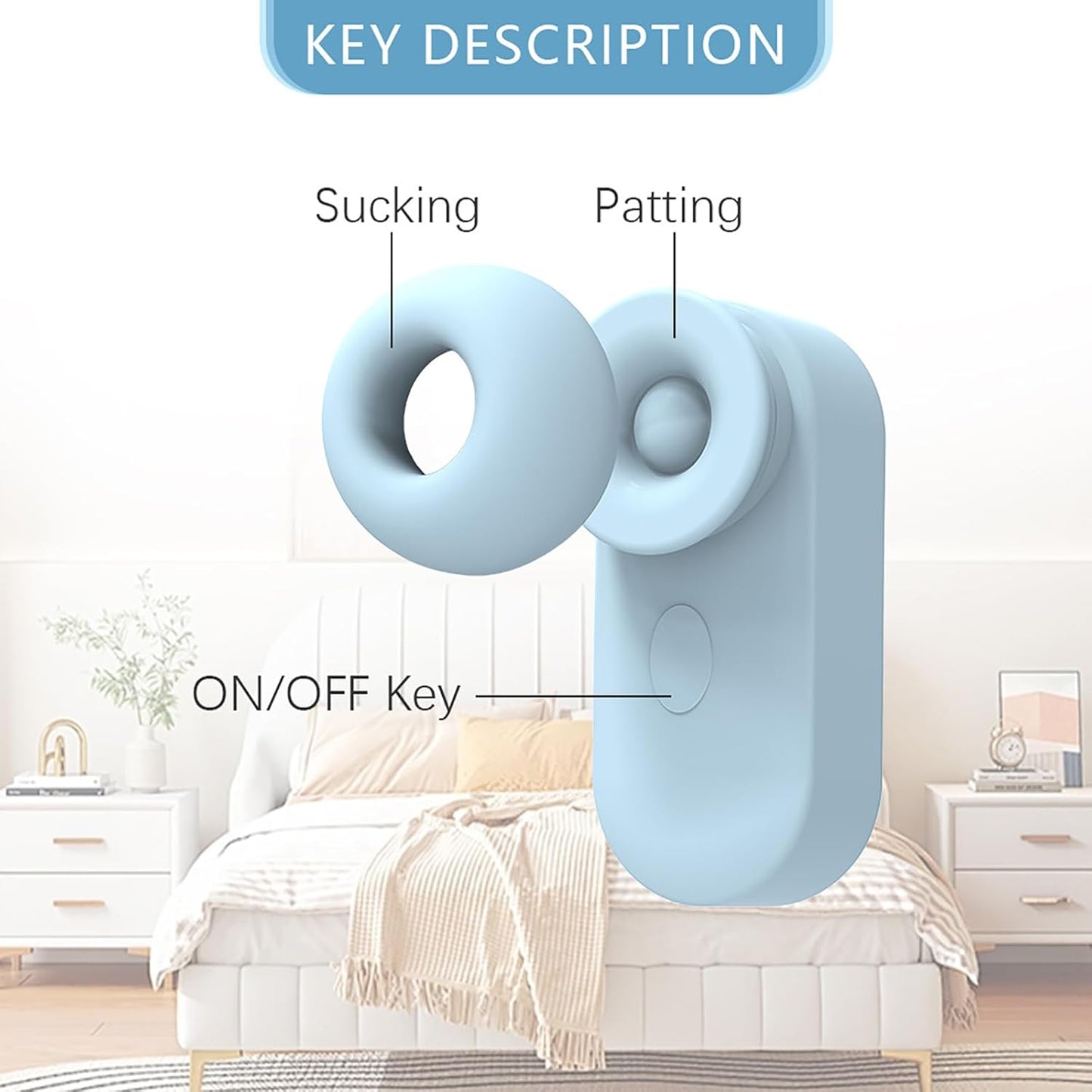 2 IN 1 Mini Kopfhörer G Punkt Vibrator Stimulator mit 5 Zungensaug Vibrationsmodi