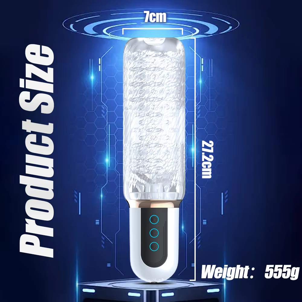 Automatischer Masturbator Penistrainer Sex Machine mit 10 Vibrations und Saugmodi