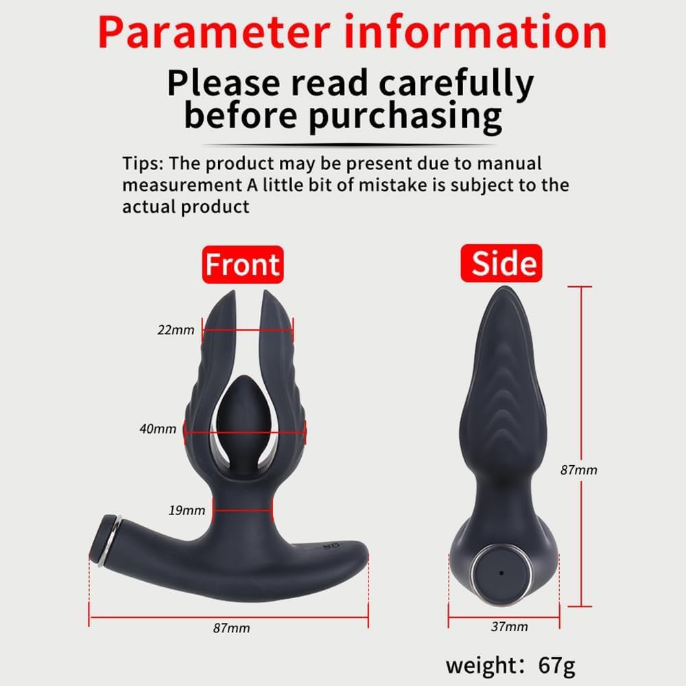 Elektro Shock Analplug Aufblasbar Elektrostimulation Analdildo Set mit 12 Modi & 19 Intensität