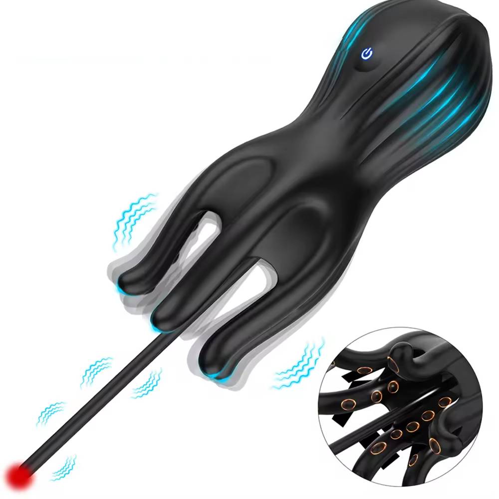 Eicheltrainer Penis Massagegerät Harnröhren Stimulator mit 10 Vibrationsmodi