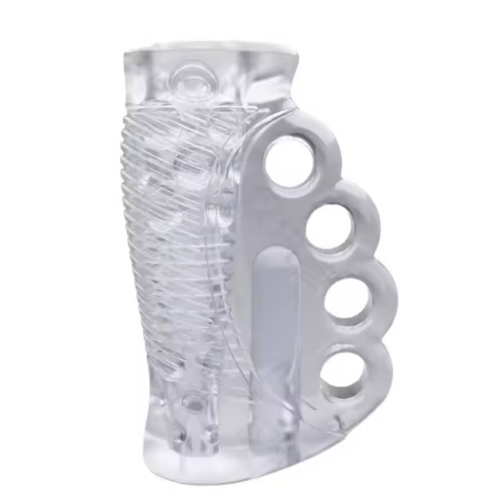 Transparente Pocket Pussy Stroker Masturbationshülle mit Realistischer Textur