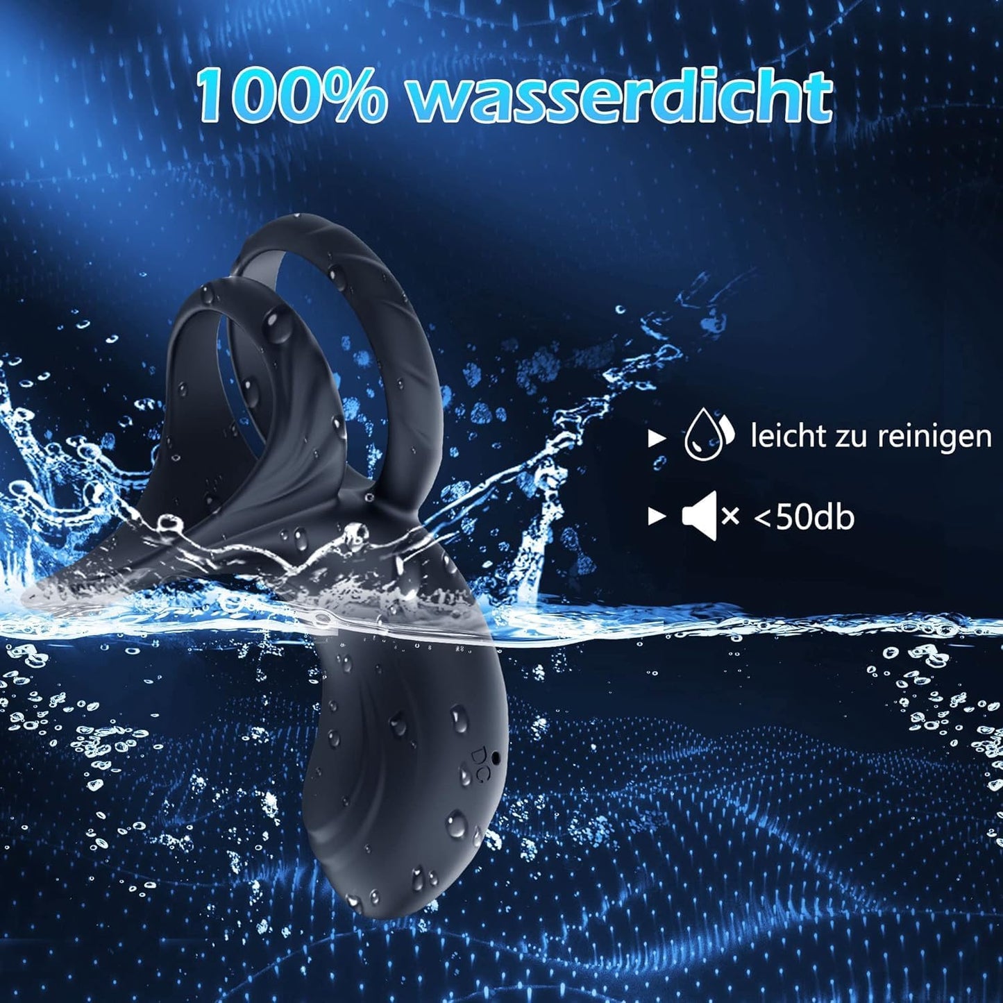 Cockring clitoris massage cockring met 10 vibratiestanden