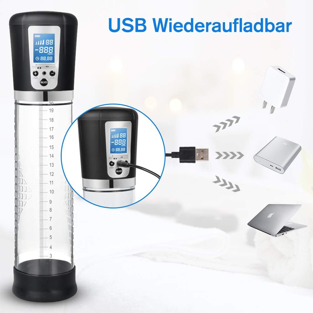 Automatische penisvacuümpomp met 4 zuigintensiteiten