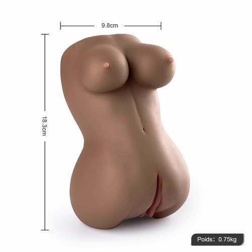 JULIA Brown Beauty Realistic Pocket Pussy with Breasts 900G