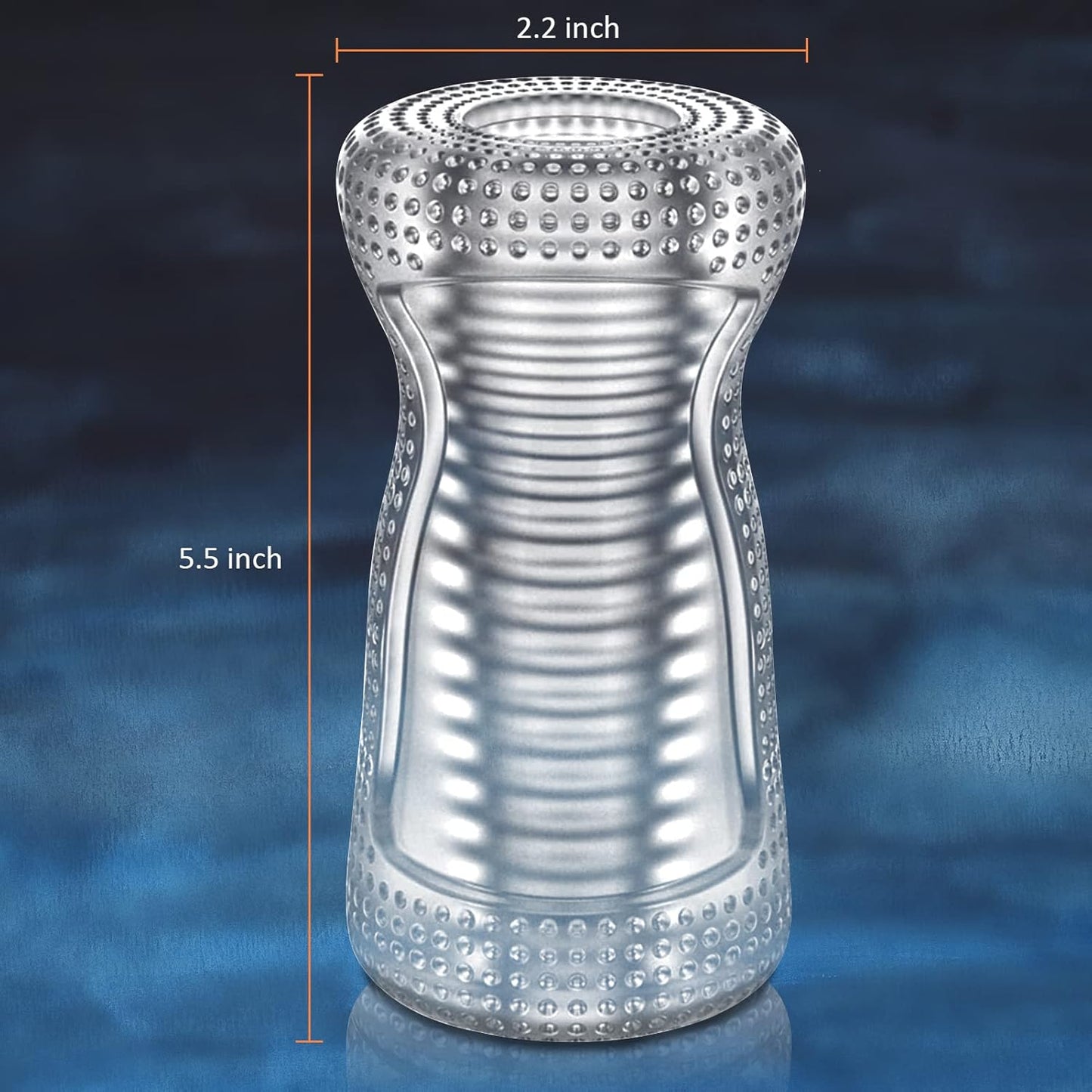 3D Realistische Mini Tragbar Kristall Penis Trainingsgerät Masturbation Taschenmuschi