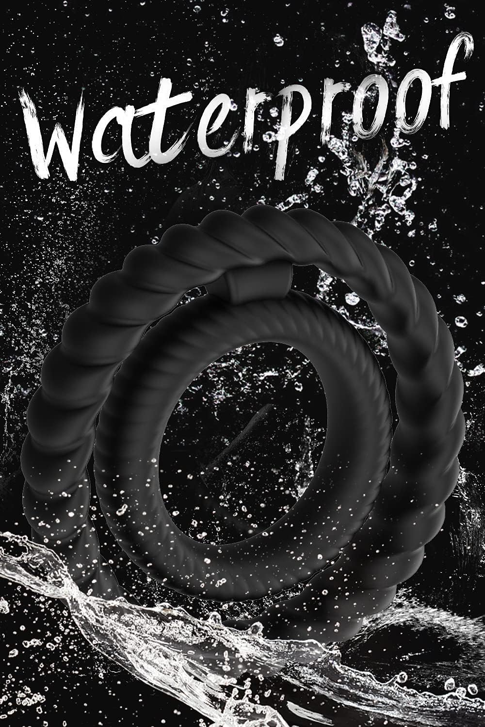 Multiple combinations of double rings Dual cock ring with inflatable pack