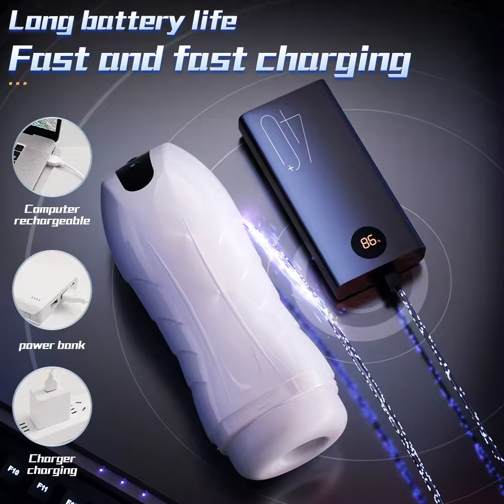 Automatischer Saugmasturbator Blowjob Maschine mit 5 Absaugung & 10 Vibrationsmodi