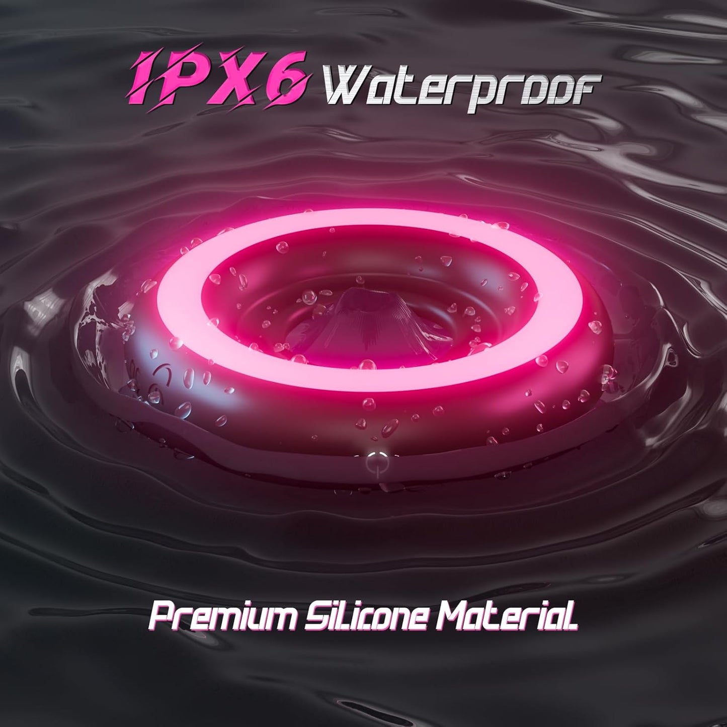 Penisring Vibratoren Cockringe Stimulator mit 10 Verschiedene Vibrationsmodi