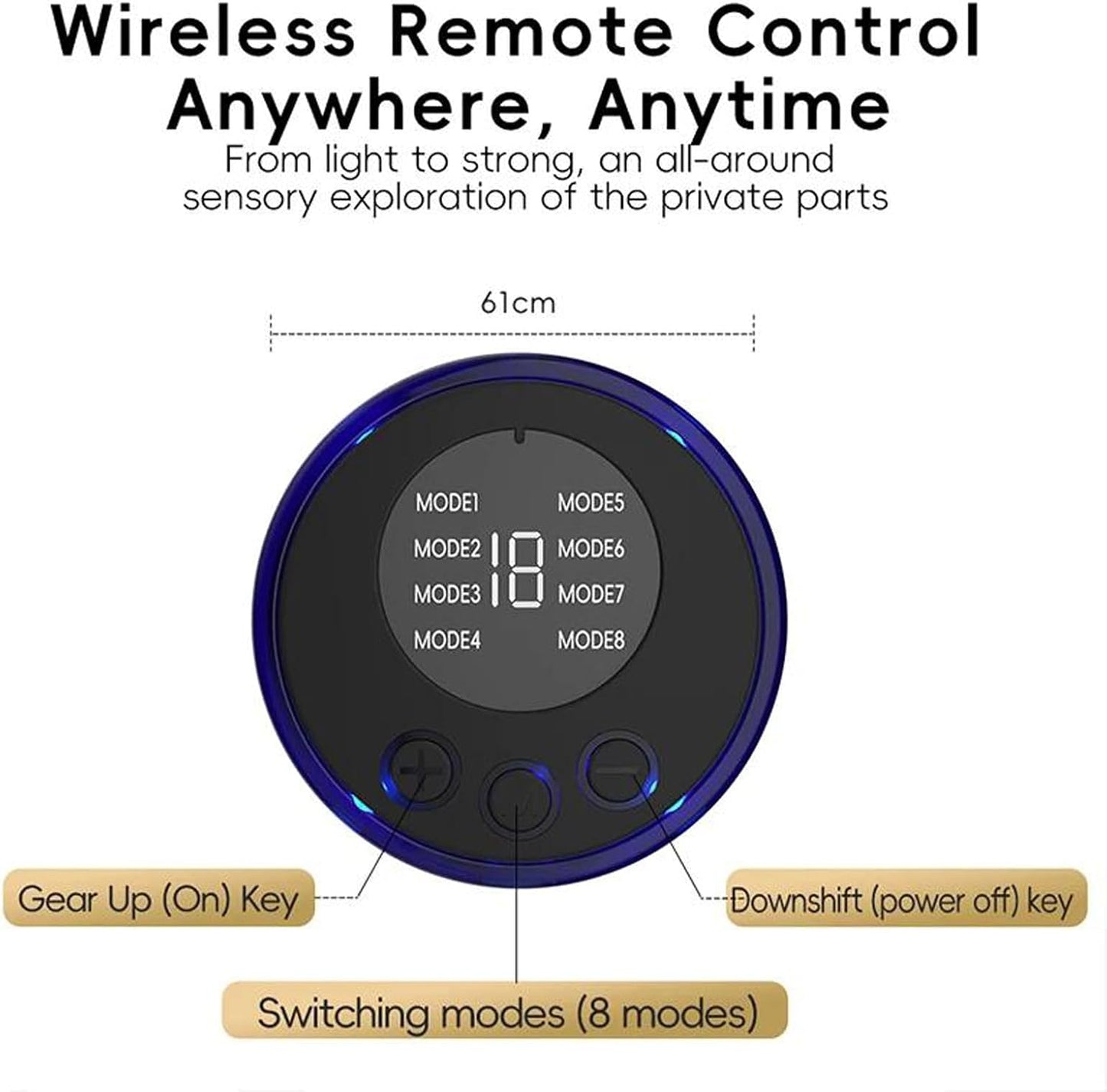 E-Stim Prostata Massager Analtoy mit 19 Stromschlagintensitäten & 8 Stromschlagmodi