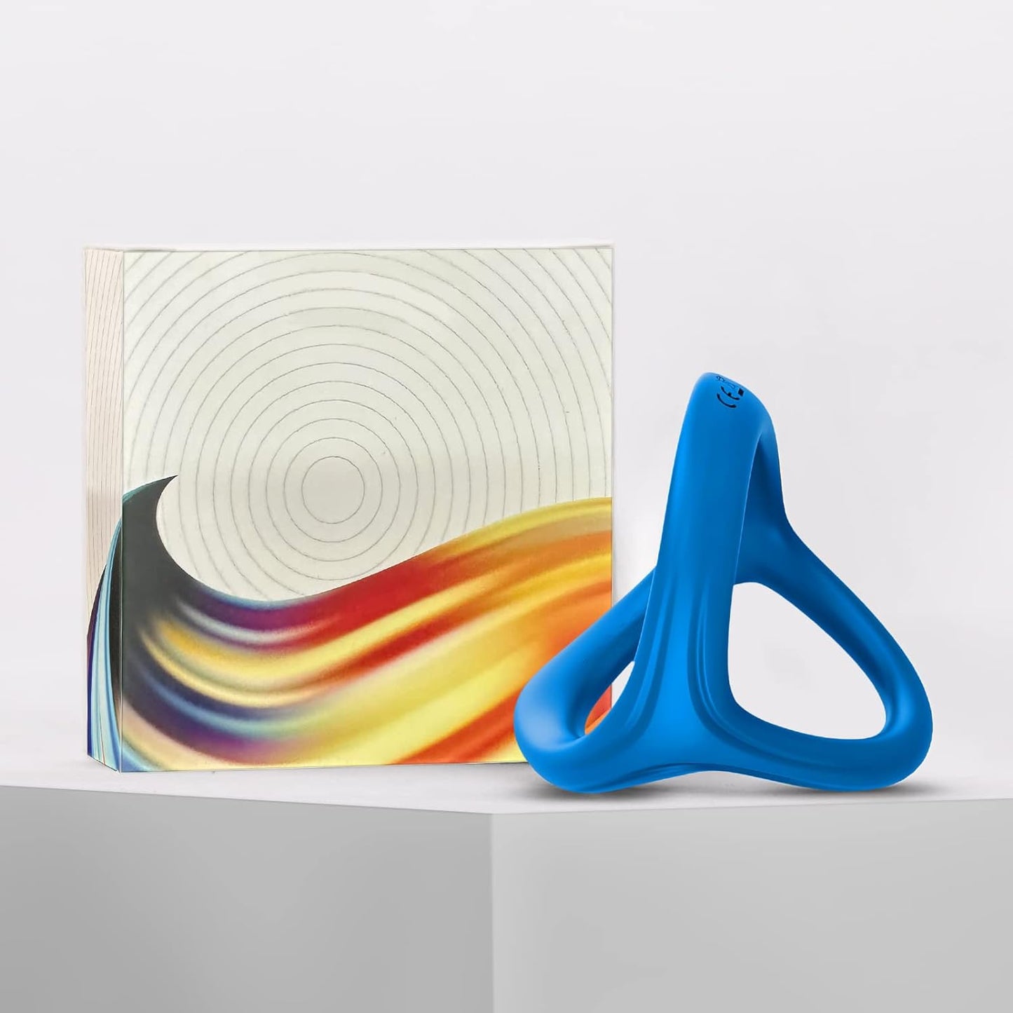 Premium Dreieckiger Penisringe Silikon Penisring mit Hodensack-Ring Gürtel