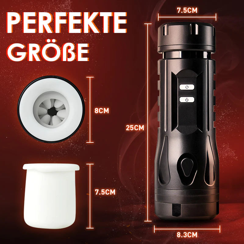 3 stuwkracht Roterende 5-frequentie heren masturbatorbeker