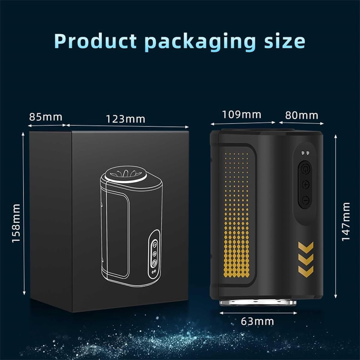 2 in 1 Automatische Rotierender Stoß Masturbator mit 7 Stoß und Rotationsmodi