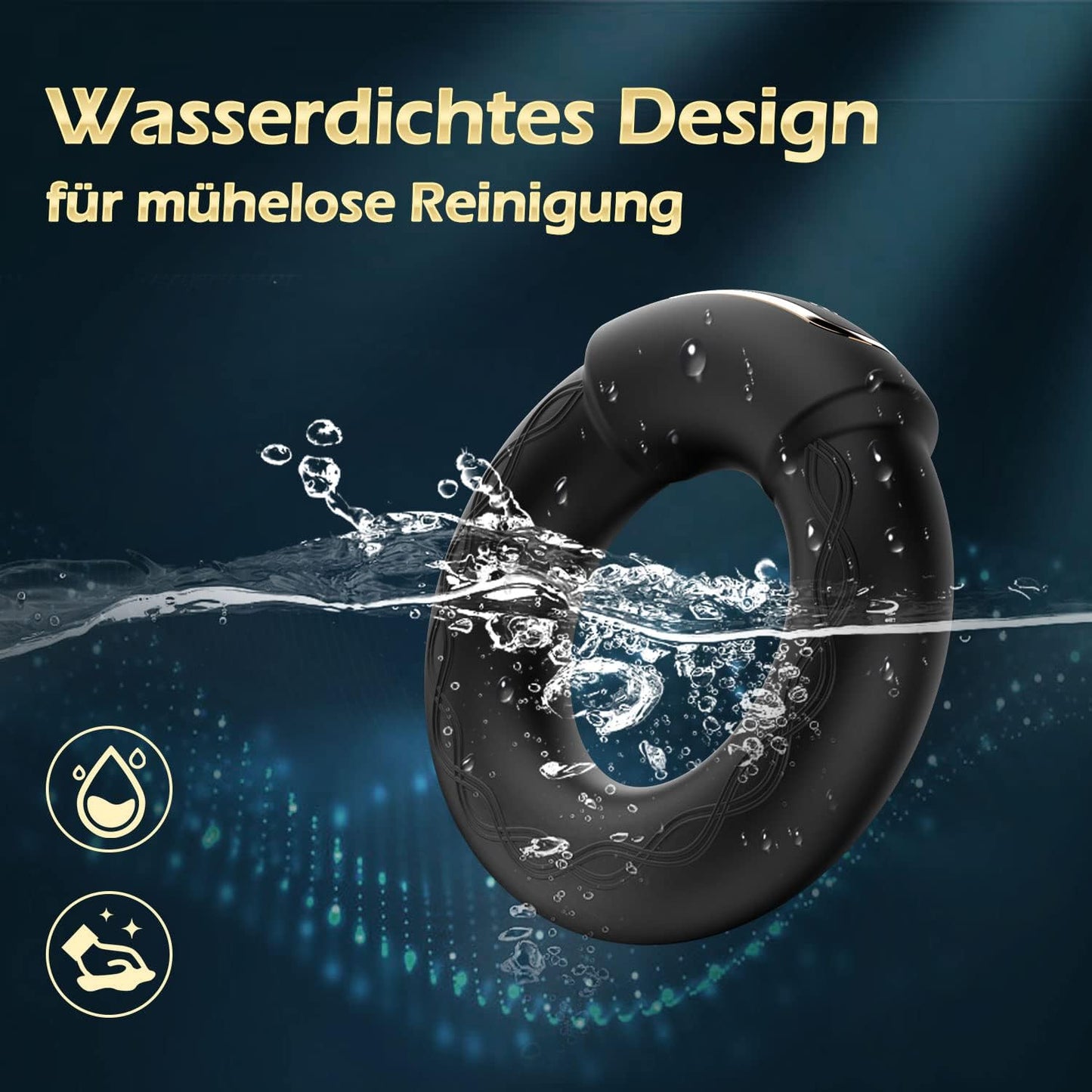 APP control heating vibrating cock ring with 10 vibration modes