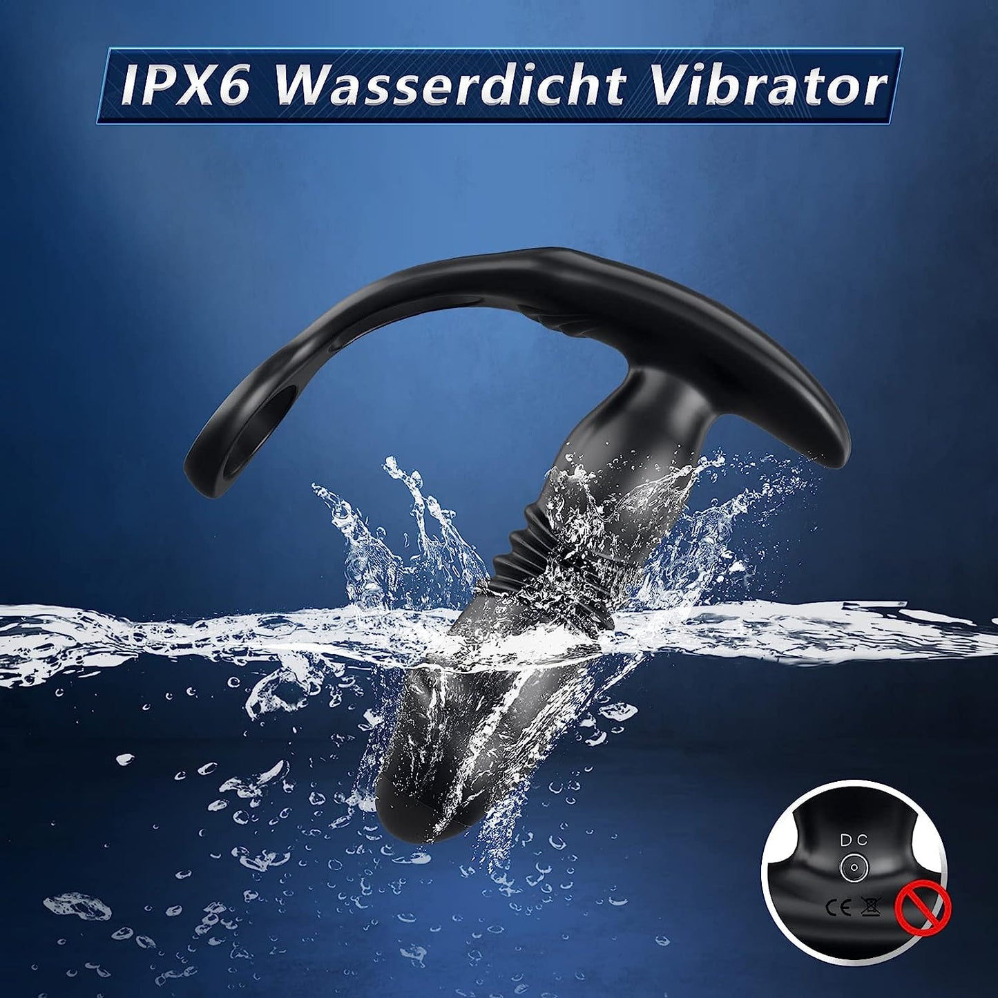 SAUL 3 Telescopische 12 vibratie dubbele cockring prostaatvibrator