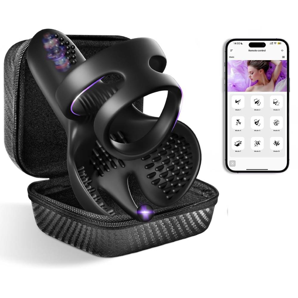 Mehrfachstimulation Penistrainer Cock Ring mit Verschiedenen Vibrationsmodi