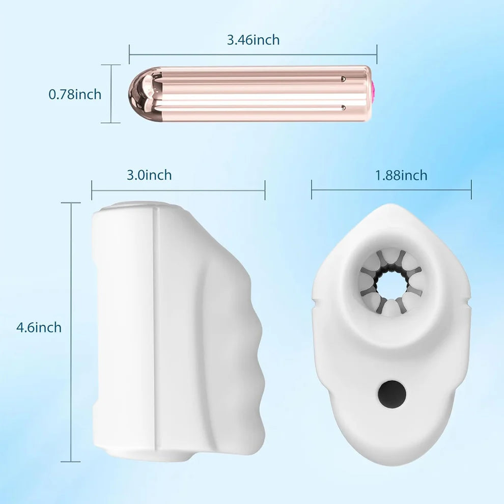 Elektrischer Masturbator mit 9 Vibrationsmodi + integriertes 3D-konkaves Texturdesign