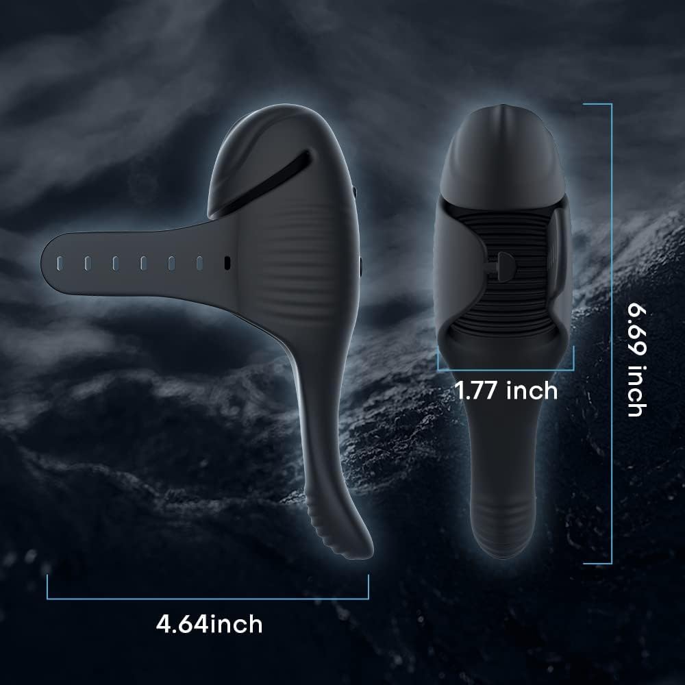 Freihändiger Penis Vibrator Eicheltrainer Stimulator Masturbator mit 10 Vibrationsmodi