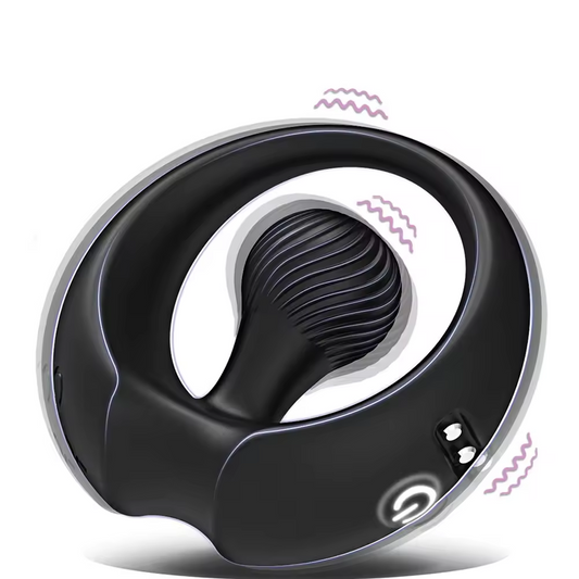 360° Flexibler Ball Penistrainer Cockring Stimulator Masturbatoren mit 9 Vibrationsmodi