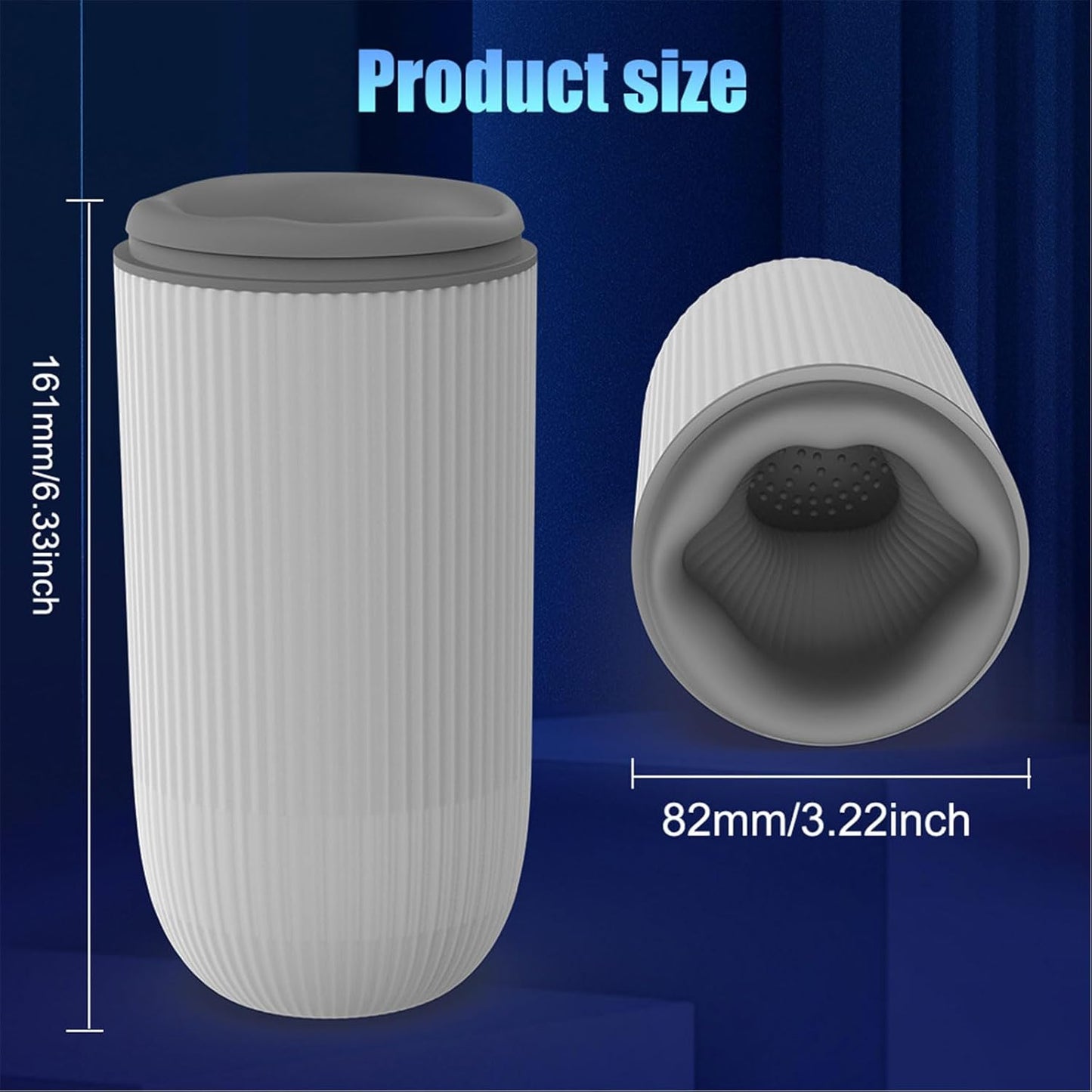 Elektrischer Masturbator Penistrainer mit 10 Vibrationsmodi &5 Saugmodi & 3 Rotationsmodi