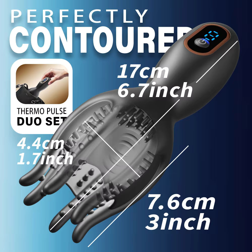 3 IN Eicheltrainer Penismassage Vibrator Masturbator mit 9 Vibrationsmodi