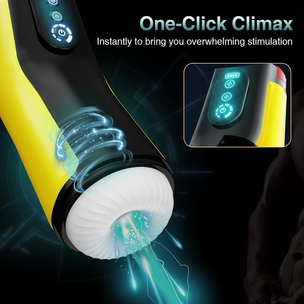 Automatischer Masturbator Stroker Blowjob mit 7 Vibrations & 7 Saugmodi & Heizmodi