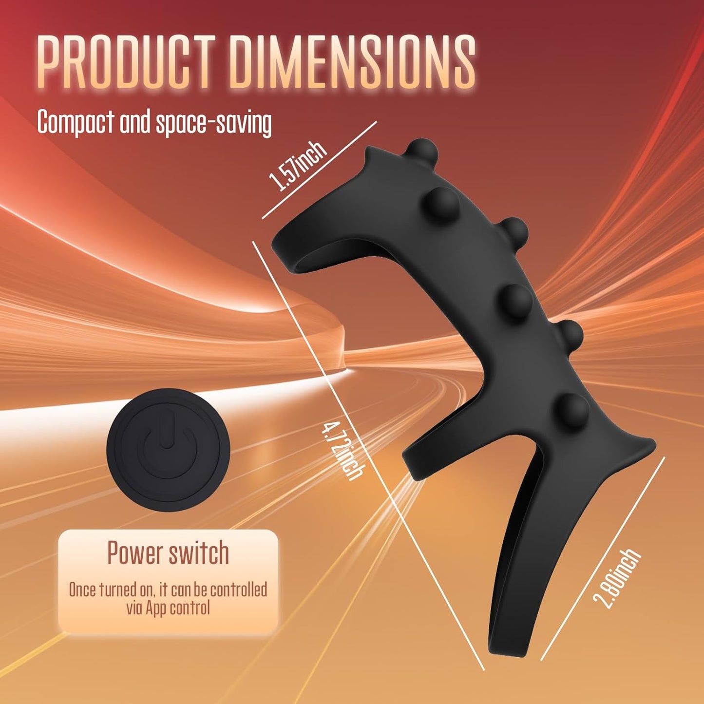 APP-Steuerung Penistrianer Enlarger Cock Ring Masturbator mit 10 Vibrationsmodi