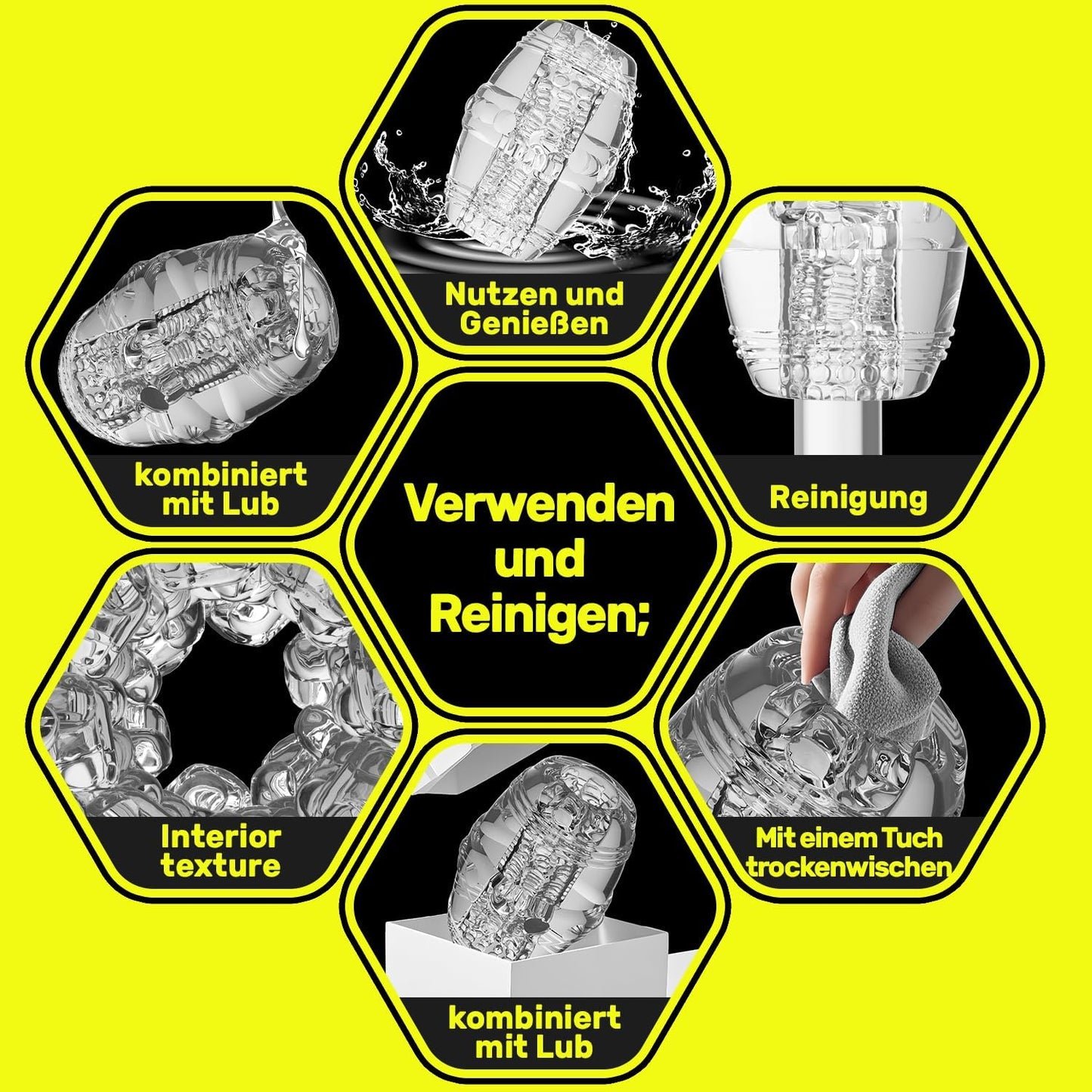 5D Taschenmuschi Masturbatoren Eichel Stimulator Pocket Pussy Blowjob